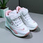 White & Pink with Dots High Ankle Shoes SH7052B